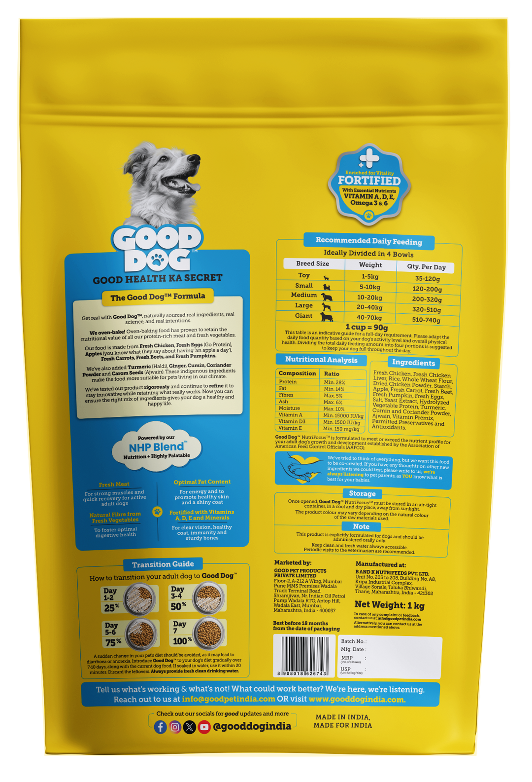 Nutritionally Formulated Adult Dog Food
